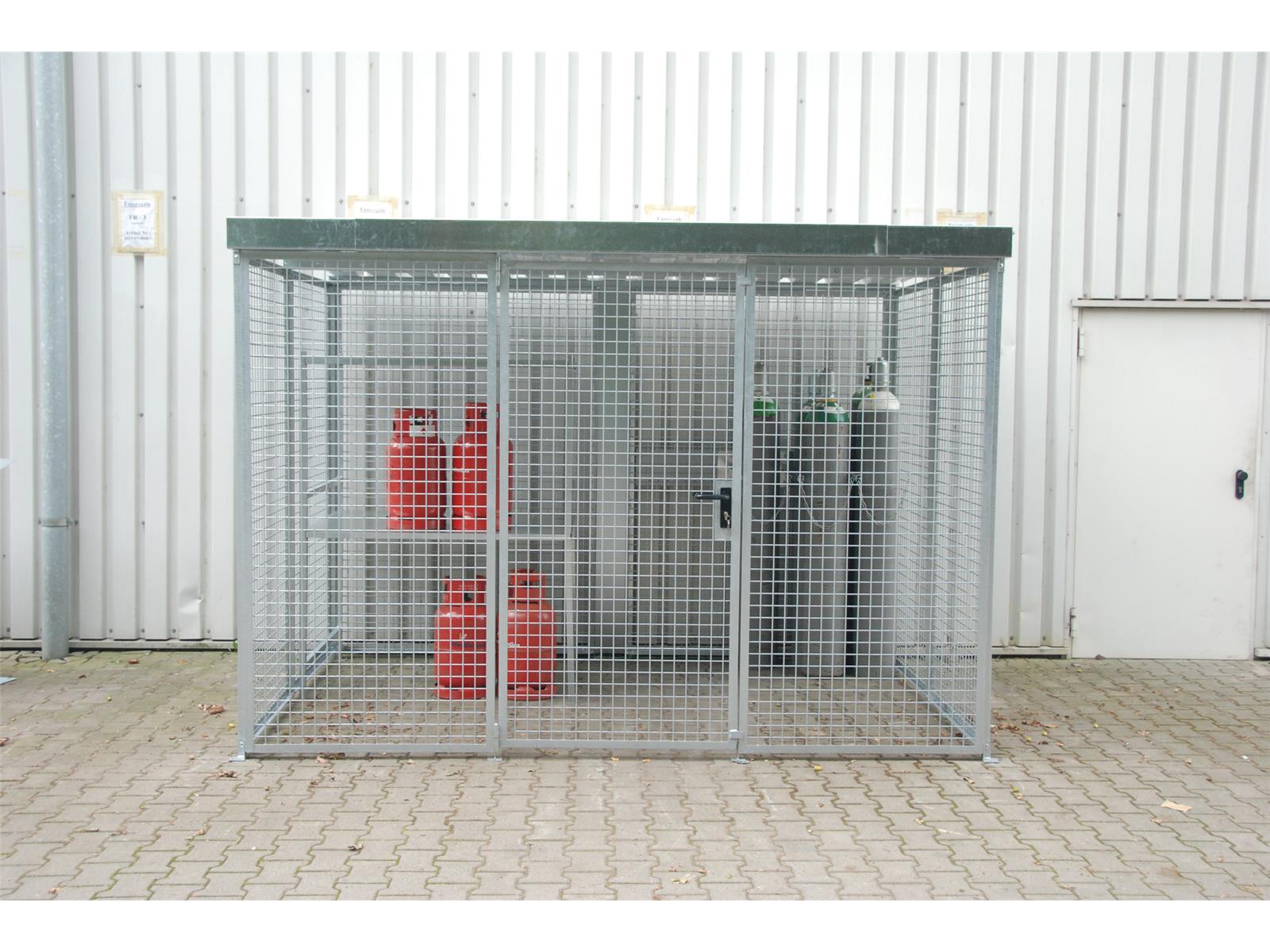 Gasflaschen-Container GFC-M5/D, feuerverzinkt
