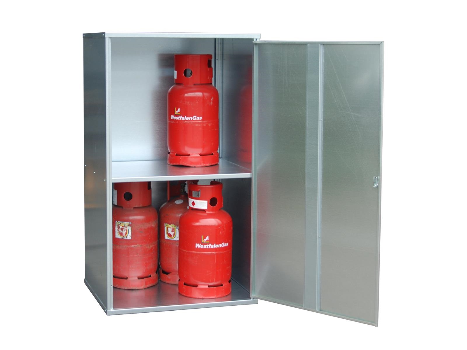Gasflaschen-Depot GFD-G: Geschlossen, verzinkt und sicher für Ihre Lagerung