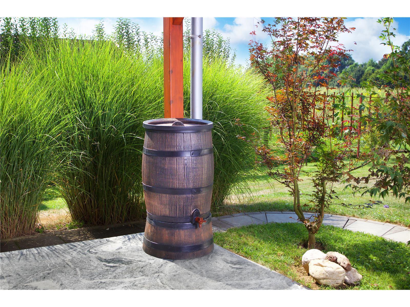 Regenfass 80 Liter schmal 1/2" Wasserfass Gartenfass Regenfass 80 Liter schmal 1/2" Wasserfass Gartenfass