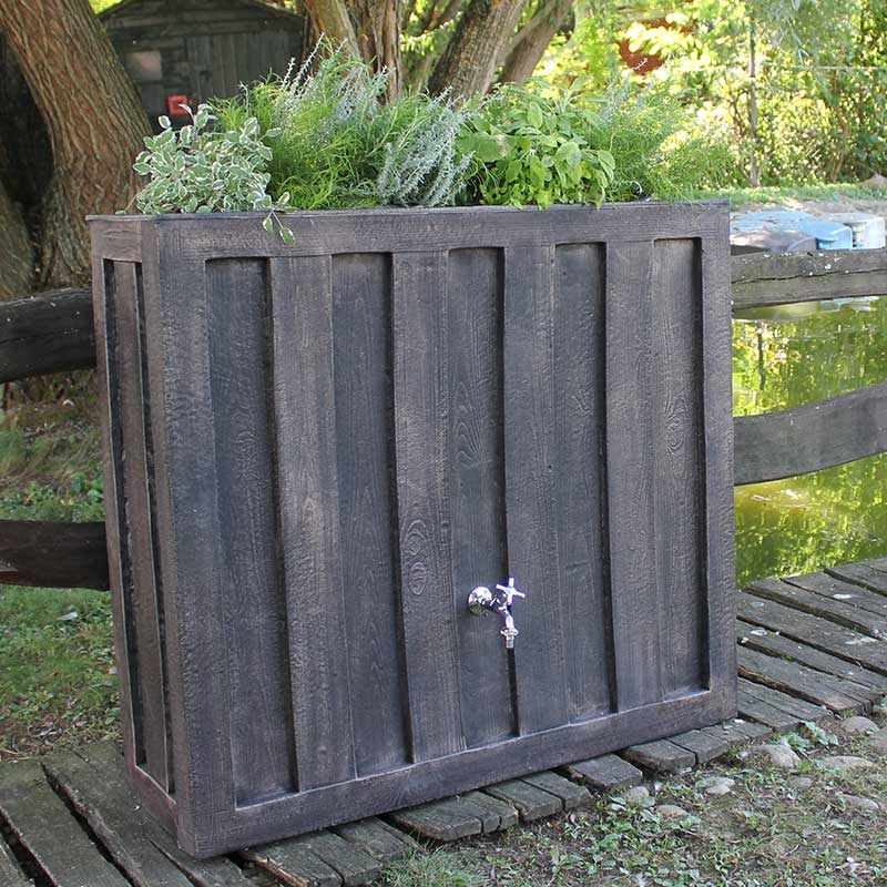 Regenwasserfass Hochbeet 300 L Wasserfass Gartenfass