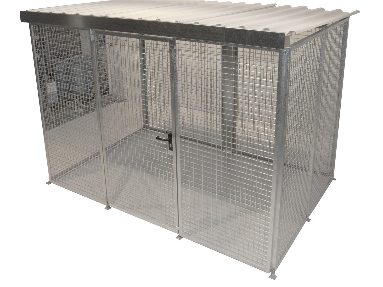 Gasflaschen-Container GFC-M5/D, feuerverzinkt