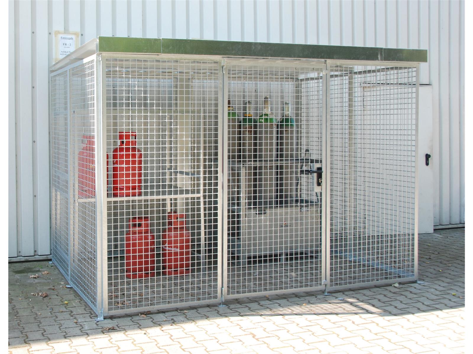 Gasflaschen-Container GFC-M5/D, feuerverzinkt