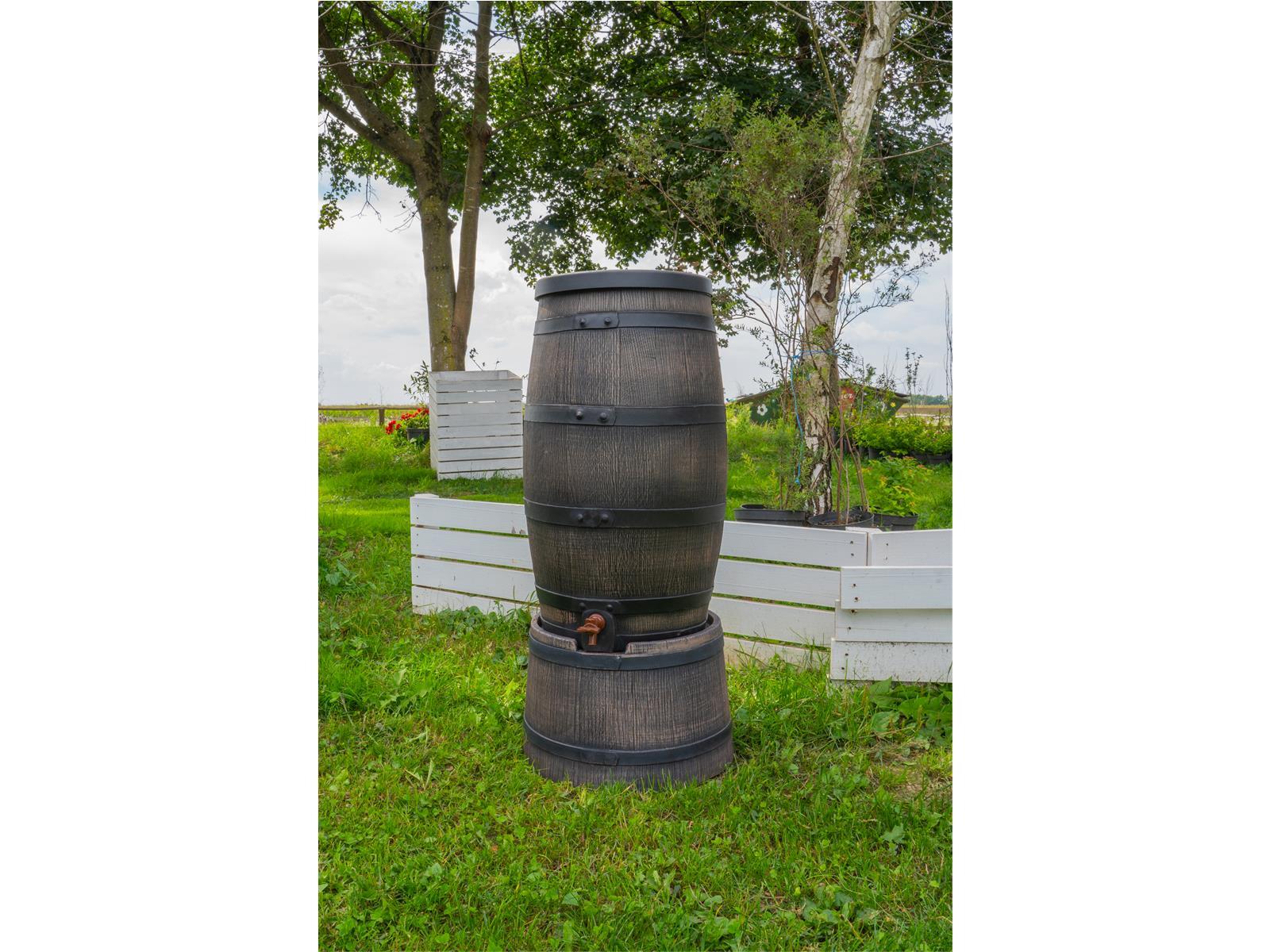 Regenfass 150 Liter schmal 3/4" Wasserfass Gartenfass Regenfass 150 Liter schmal 3/4" Wasserfass Gartenfass