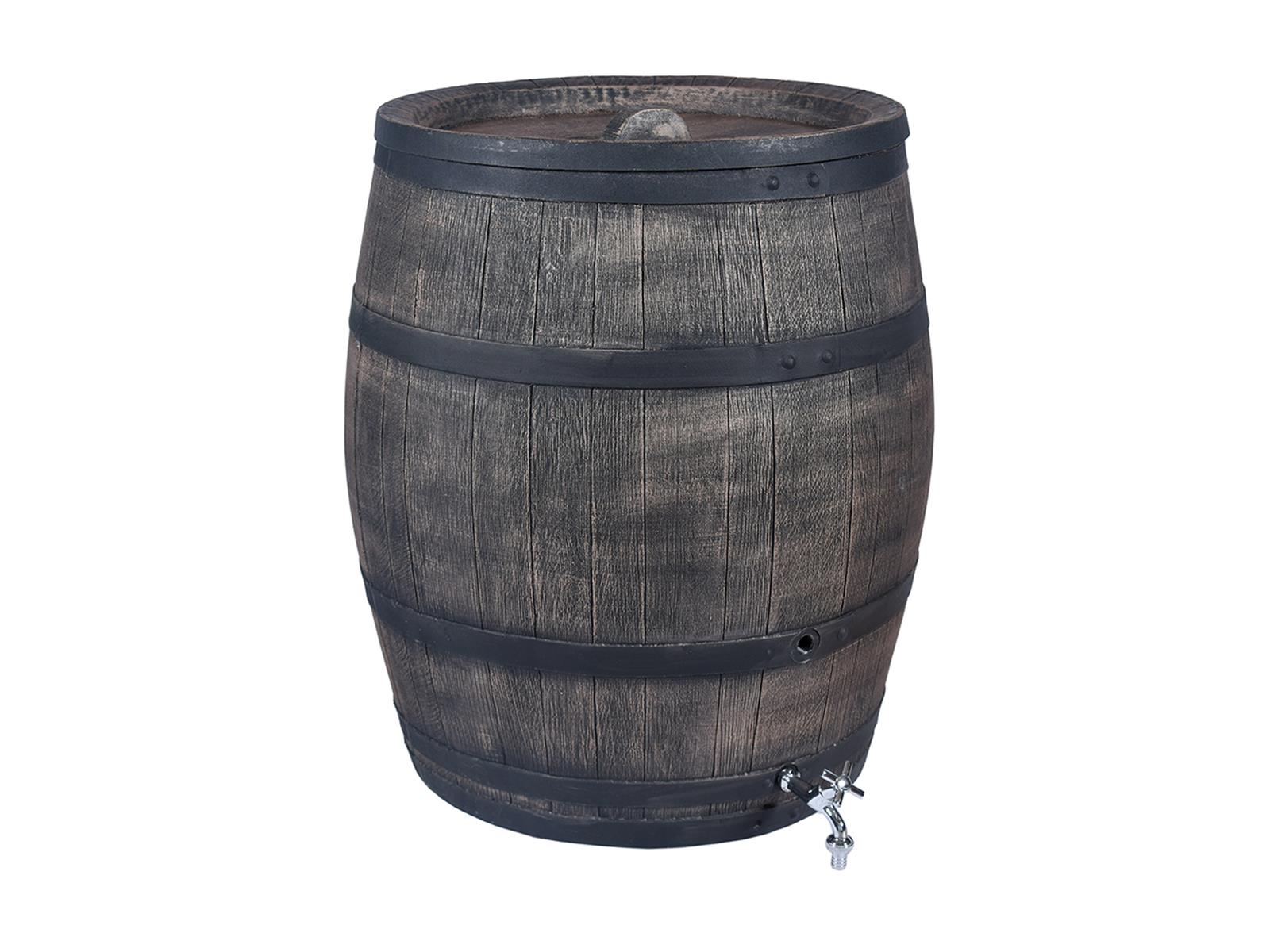 Regenfass 240 Liter 3/4" Wasserhahn Chrom Wasserfass Gartenfass