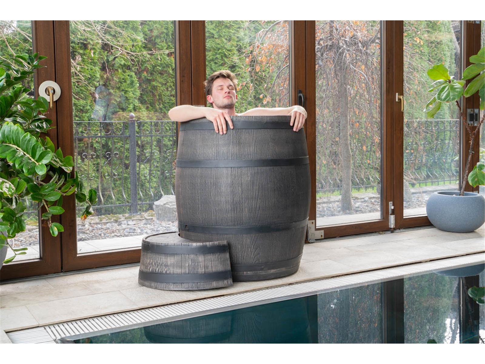 350 L Eisfass, Eistonne "Ice barrel" Braun Eisbadfass 350 L Eisfass, Eistonne "Ice barrel" Braun Eisbadfass