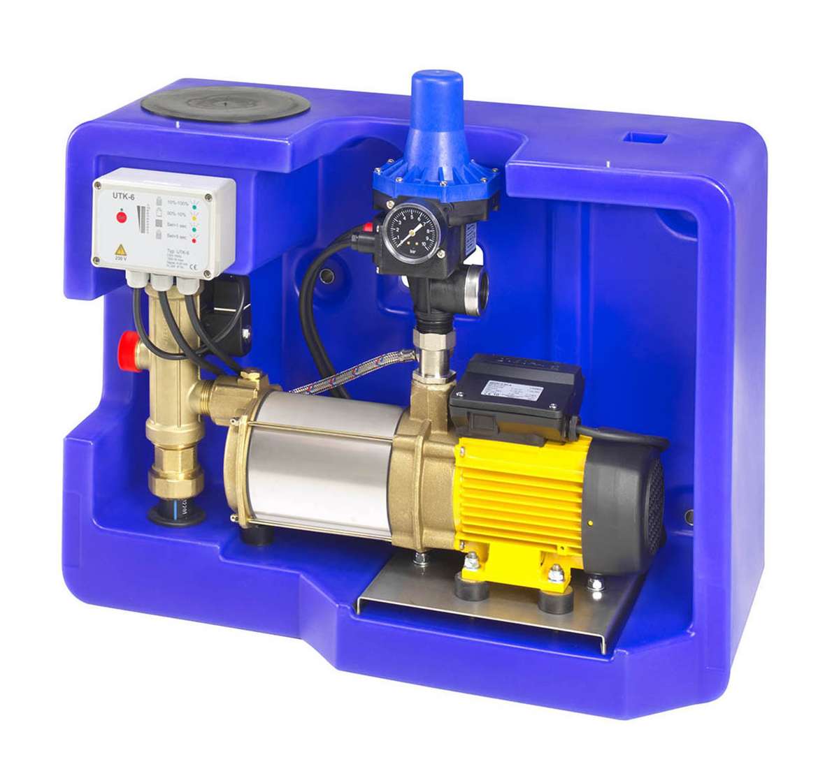 10.000 Liter Komplettpaket Haustechnik I - Flachspeicher mit Pumpenmodul