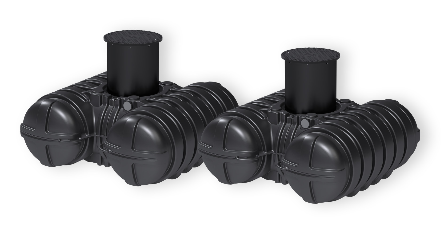 Paket Garten - Flachspeicher 7000L ohne Tauchpumpe Regenwasser ROTH
